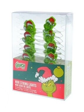 Dr Seuss The Grinch Who Stole Christmas 20 Count LED Micro String Light Set